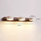 Gemela | Rotatable Travertine Duo Vanity Wall Light