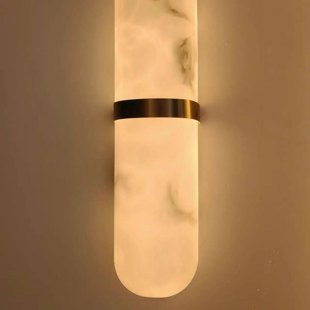 Juliette | Alabaster & Copper Wall Light