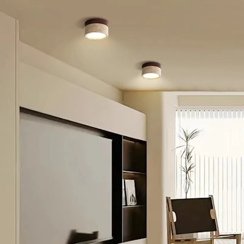 Roca | Travertine LED Ceiling Light