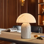 Kassia | Marble Effect Mushroom Table Lamp