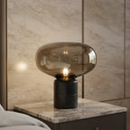 Nyx | Marble & Glass Mushroom Table Lamp
