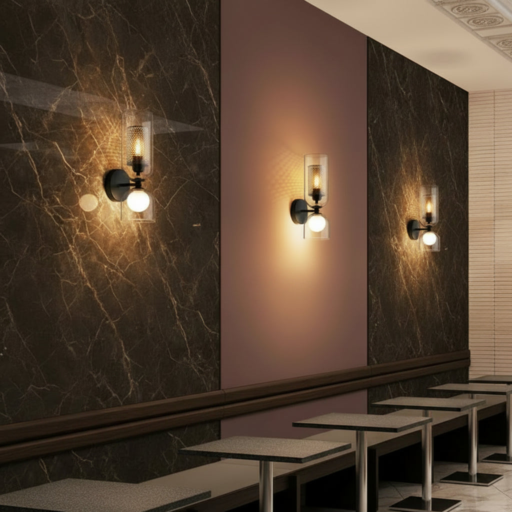 Vitrea | Clear Glass Wall Sconce