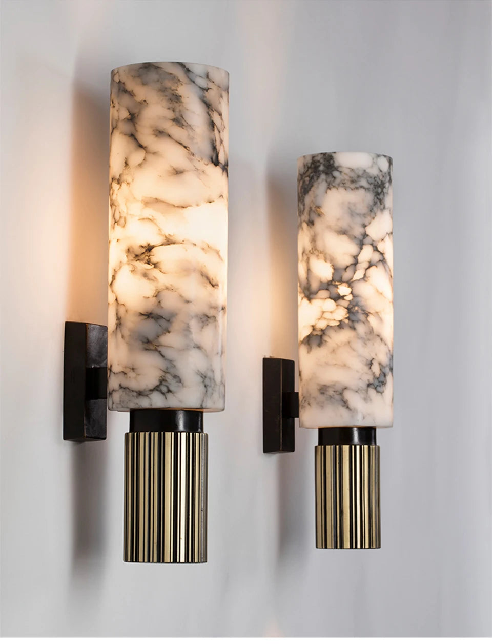 Hera | Natural Marble Bedside Wall Sconce