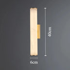 Colette | Alabaster and Brass Wall Sconce