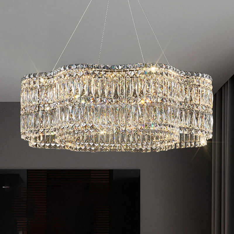 Aurora | Dimmable Crystal LED Chandelier