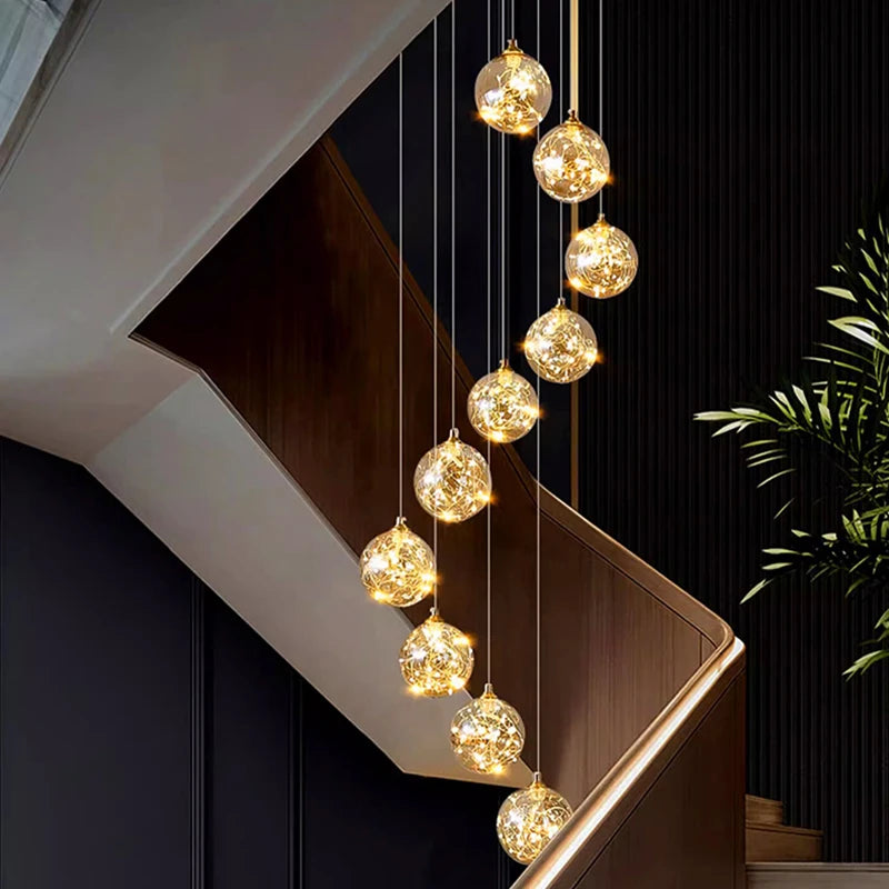 Nordic home decor dining room Pendant lamp lights indoor lighting stair lamp hanging light chandelier lamps for living room