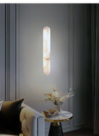 Apollo | Long Oval Alabaster Wall Sconce