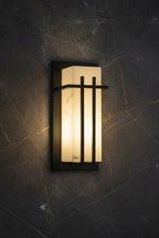 Gonçalo | Marble Effect Outdoor Porch Light