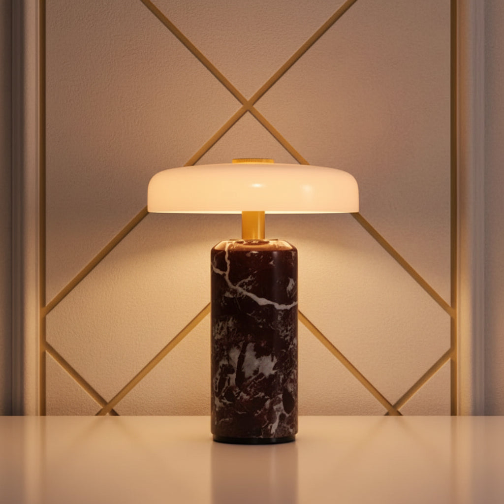 Hermes | Portable Marble LED Table Lamp