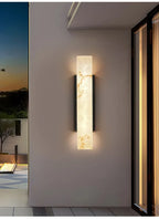 Cian | Marble-Effect Outdoor Wall Light