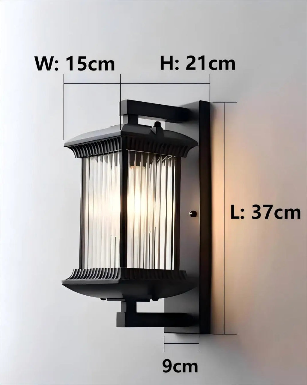 Rodrigo | Black Aluminium Outdoor Wall Light