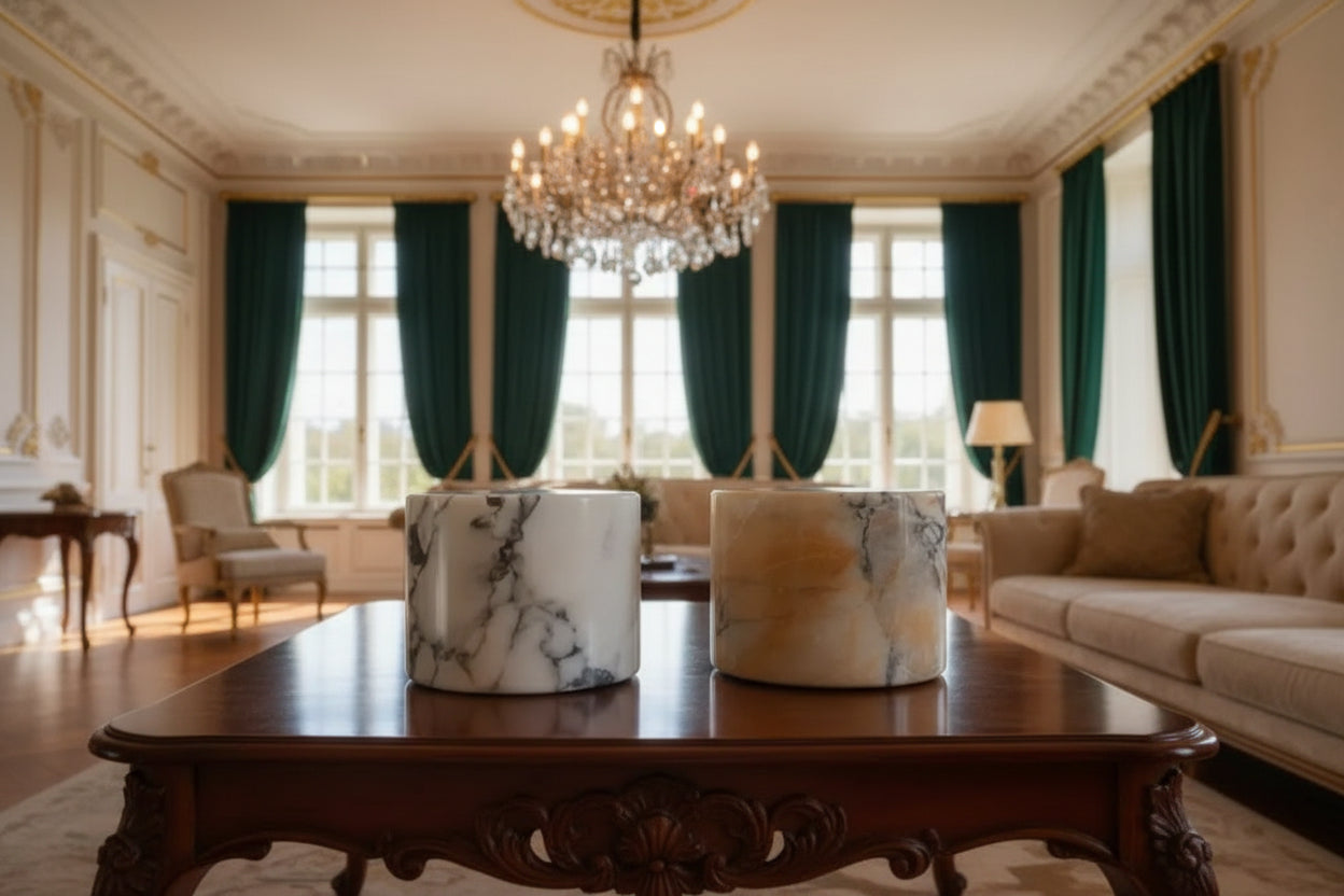 Santia | Elegant Marble Touch Control Lamp