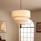 Marcia | Fabric and Wood Chandelier