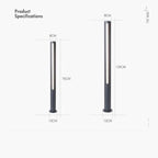 Brigid | Trihedral Stainless Steel Lawn Light