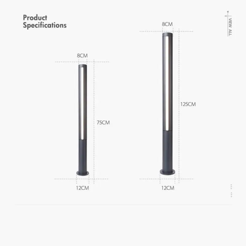 Brigid | Trihedral Stainless Steel Lawn Light