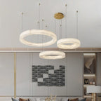 Phoebe | Alabaster Round Chandelier