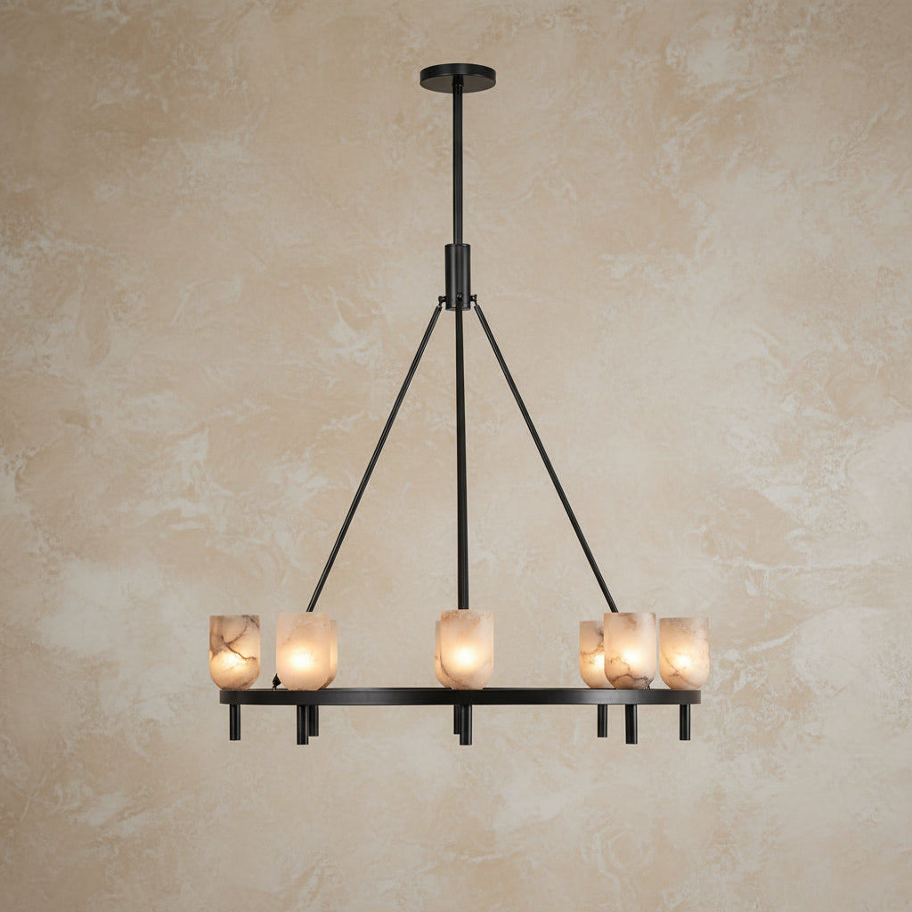 Zita | Snowflake Marble Chandelier