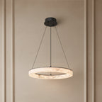Sigrid | Natural Marble Ring Chandelier