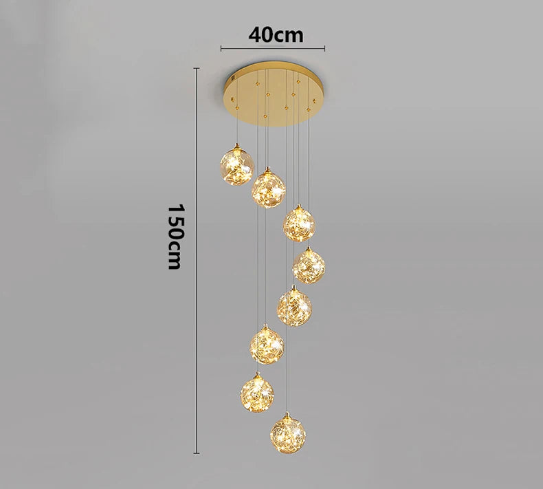 Nordic home decor dining room Pendant lamp lights indoor lighting stair lamp hanging light chandelier lamps for living room