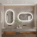 Liv | Frameless Backlit Oval LED Bathroom Mirror