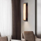 Melina | Tall Marble and Copper Wall Light