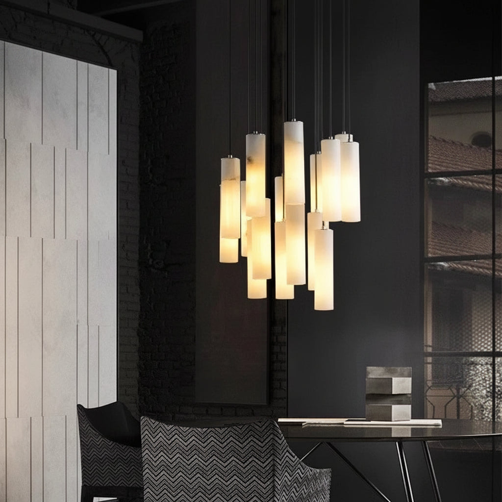 Ombretta | Alabaster Staircase Chandelier