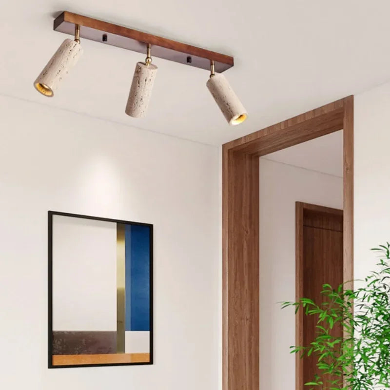 Cueva | Travertine Multi-Head Ceiling Spotlight