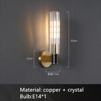 Aurore | Crystal & Brass Wall Sconce