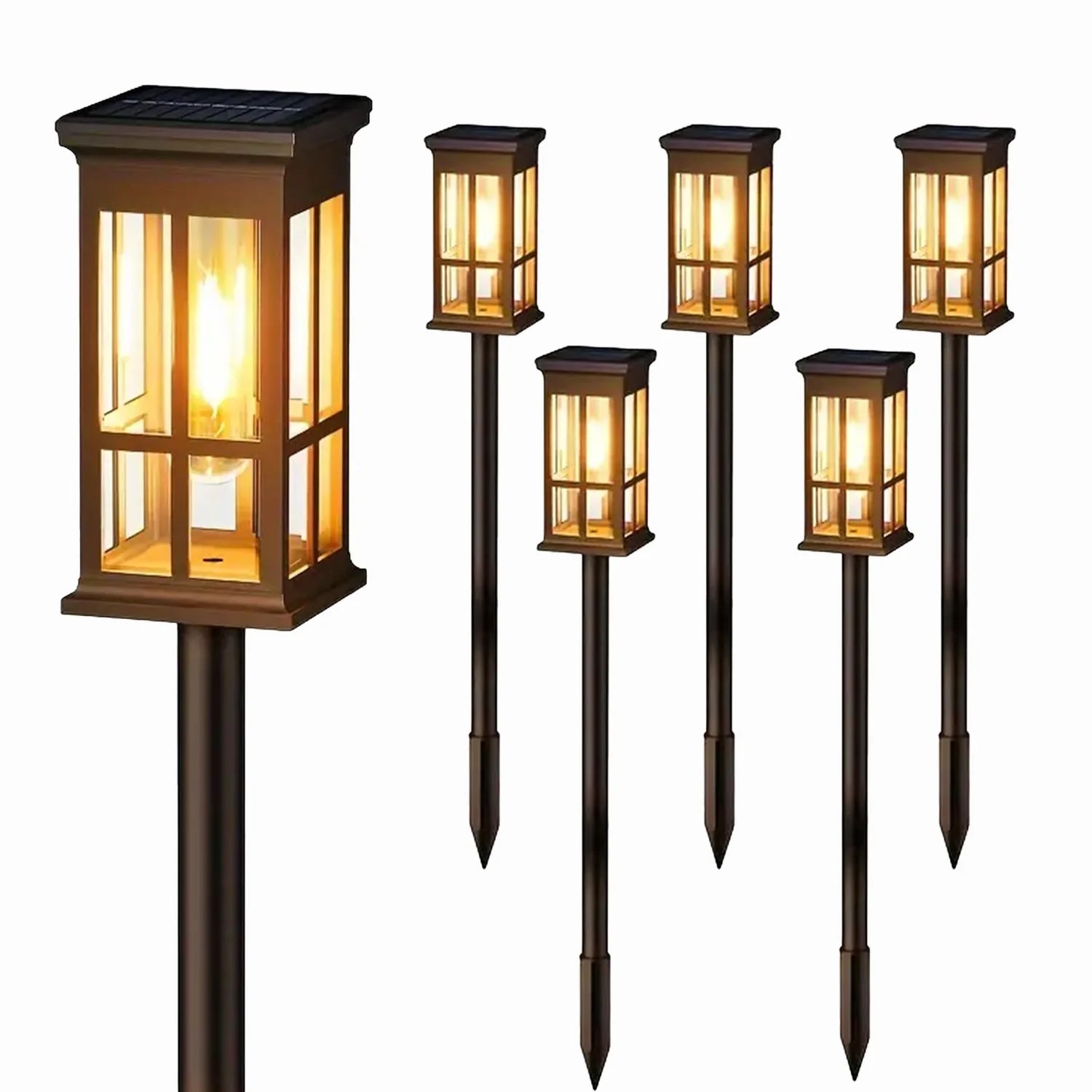 2/6/8-Pack Ultra-Bright Solar Pathway Lights for Patio, Walkway & Sidewalk - Perfect Outdoor Gift